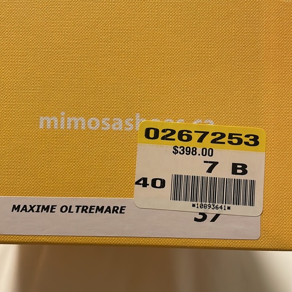 MIMOSA Maxime Oltremare blue chunky heel size 37 - Picture 4 of 4